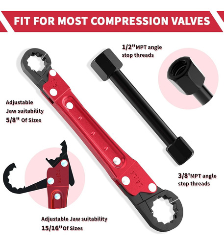 Herramientas De Fontanería, Llave Angular, Kit De Llaves Ang