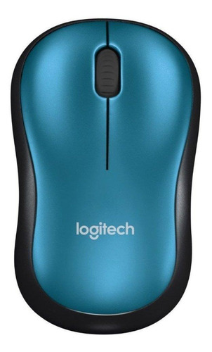 Imagen 1 de 3 de Mouse inalámbrico Logitech  M185 azul