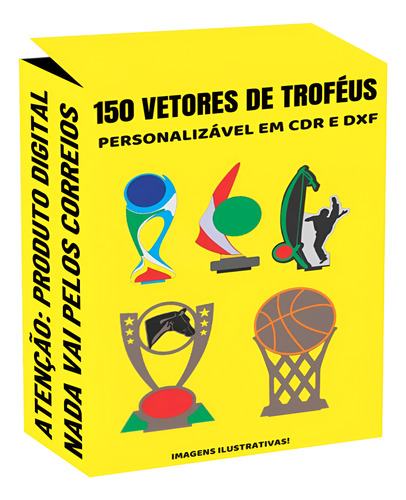 150 Vetores Cnc Para Troféus: Modelos Editáveis - Cdr E Dxf