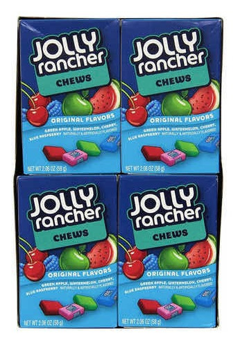 Caja Jolly Rancher Fruit Chews 12 Pz 58gr Cada Una