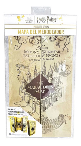 Mapa Merodeador Harry Potter Licencia Oficial 1.80x40