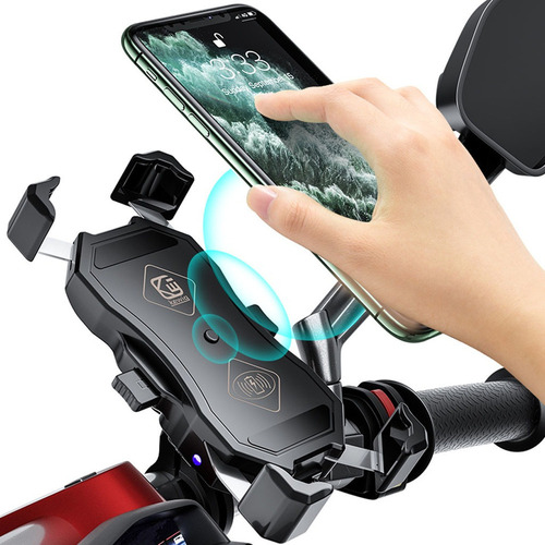 Para Suporte De Carregador Sem Fio 12v Para Motocicleta