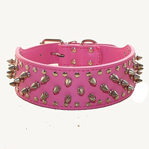 Haoyueer Collares De Perro Con Tachuelas, Remache Punk Con H