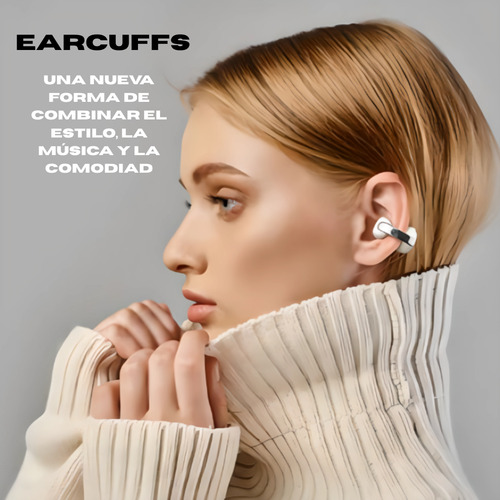 Audífonos Bluetooth Jvc Earcuffs De Estilo Oído Abierto Diseño Único Open Ear Inalámbricos Con Resistencia Al Agua Ipx4 Hasta 24 Horas De Duración De Batería | Ha-np1t (Gris)
