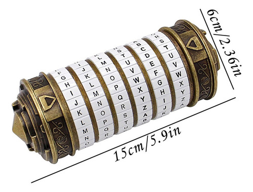 Da Vinci Código Cryptex Bloqueio Aniversário Dia Dos Namorad