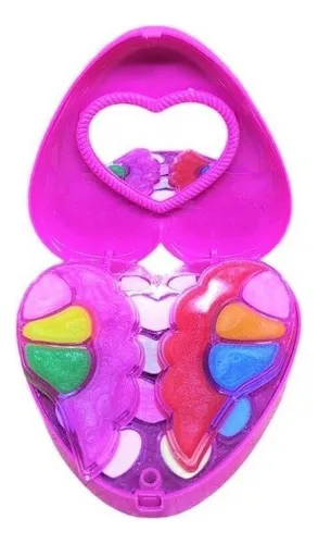 Set Maquillaje Infantil Forma Corazon Desplegable Cod 3210