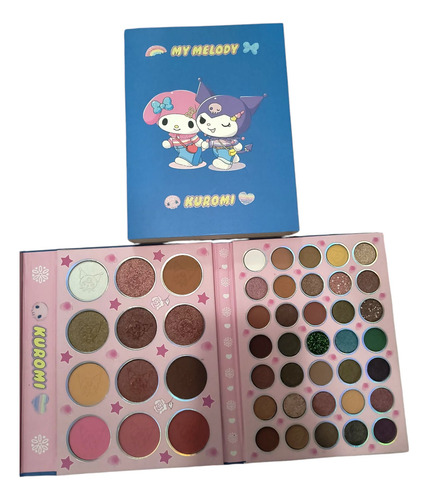 Set De Maquillaje Kuromi Mymelody Con Labial Colita Peluche