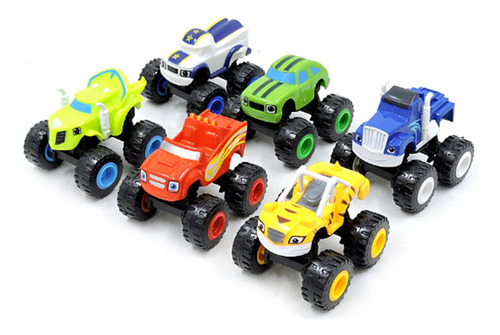 6 Coches De Fricción Blaze Monster Machine Racer Toy