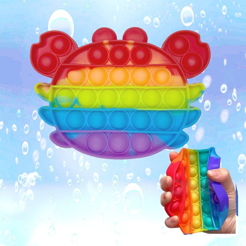 Imagem 1 de 2 de Pop It Fidget Toys Bubble Anti Stress Caranguejo