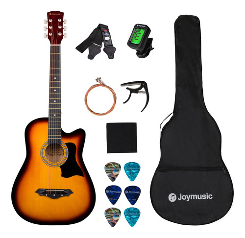 Joymusic Kit De Guitarra Acústica Para Principiantes Sunbu.