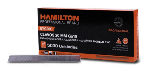 Clavos Para Clavadora Neumatica Hamilton Eyc 20mm X 5000 U