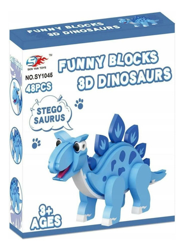 Bloques 3d De Dinosaurios Para Niños Juego Didáctico