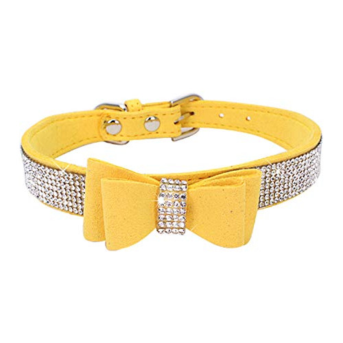 Dogs Kingdom Collar De Pajarita De Terciopelo Para Perro, De