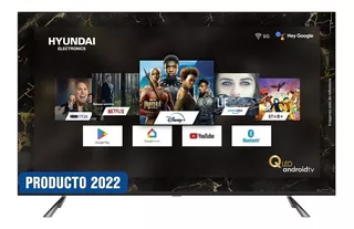 Televisor Pantalla Qled Androidtv Sin Borde Smat Tv