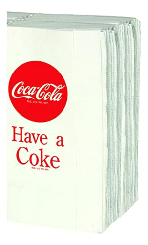 Tablecraft Cc380, Servilletas Con Diseño De Coca-cola