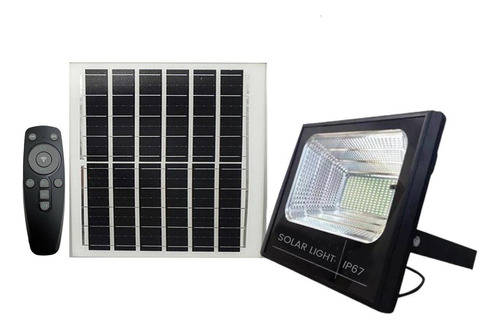 Reflector Foco Led 200w Para Exterior Con Sensor Panel Solar