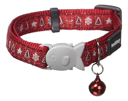 Dingo Rojo 12 Mm De Santa Patas Gato Collar Pequeo