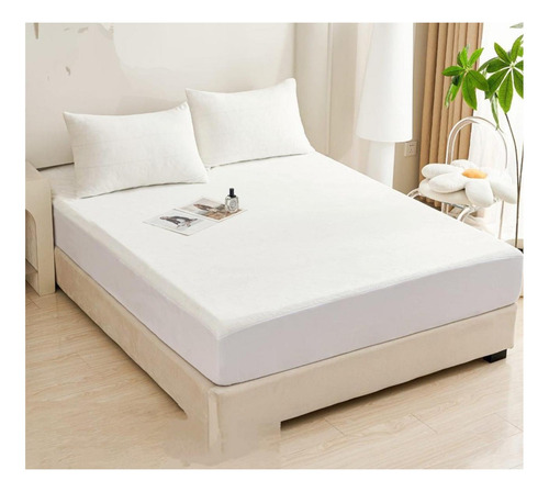Cubrecolchón Impermeable Super King Plush Invierno Caliente