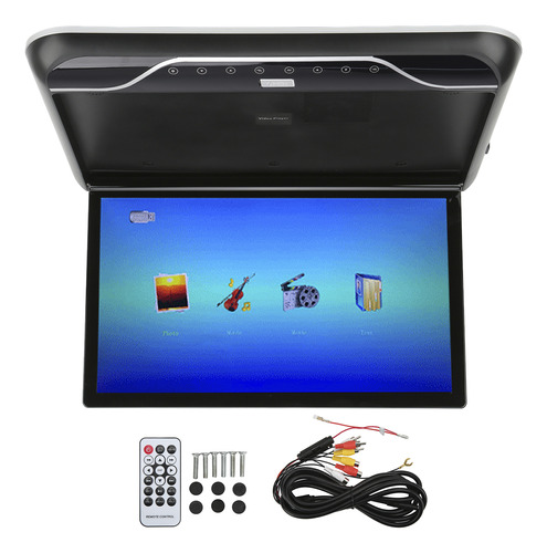 Pantalla De Techo De Coche, Monitor Lcd Abatible De 19 Pulga