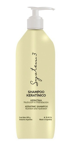 Shampoo Keratinico X1100ml System-3 Nutritivo