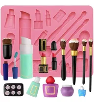Comprar Molde Silicona Maquillaje Brochas Pinceles Repostería Fondan