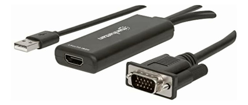 Manhattan Ac-5713 Convertidor Video Svga+audio Usb A Hdmi,