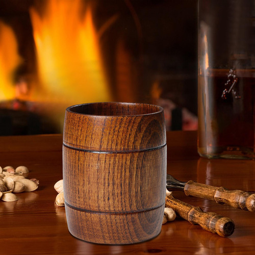 New,. Taza De Madera Para Beber Taza De 11 Para Café Con