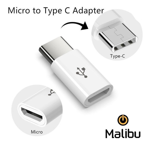 Adaptador Malibu Wh624 Micro Usb A Type C