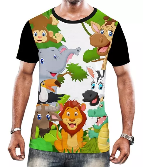 Camiseta Camisa Masculina Safari Tema Infantil Festa Bebê 2