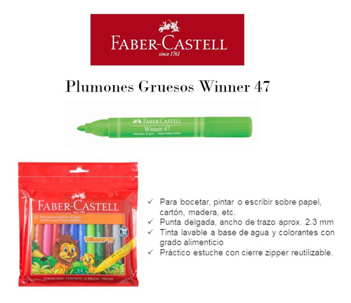 Imagen 2 de 6 de Faber-castell Set Prescolar Con Estuche Y Crayones De Regalo