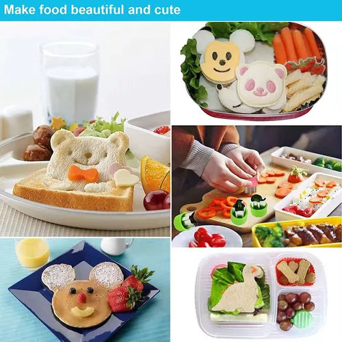 Molde Cortador Sándwich T 32 Piezas For Niños Con Forma
