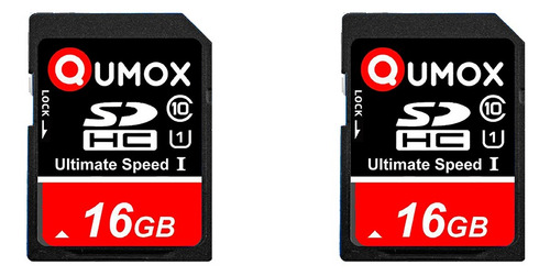Cartão De Memória Sdhc 16gb Qumox 2un