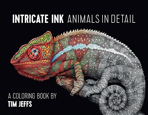 Book : Intricate Ink Animals In Detail A Coloring Book By..