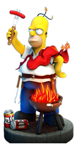 The Simpsons Homero Barbacoa Archivo Stl Para Impresión 3d