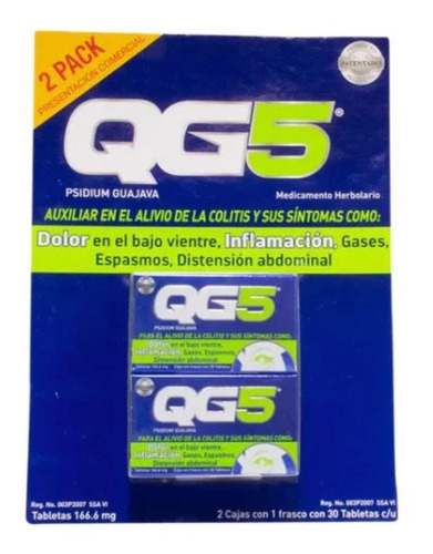Qg5 Psidium Guajava 2 De 30 Tabs Cu.