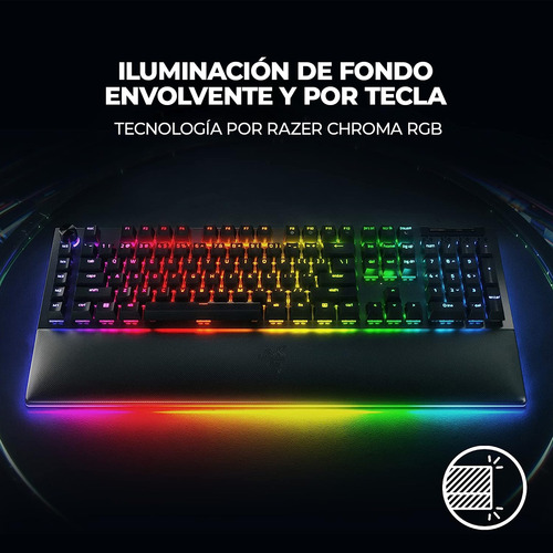 Teclado Gamer Razer Blackwidow V4 Pro Switch Amarillo Negro