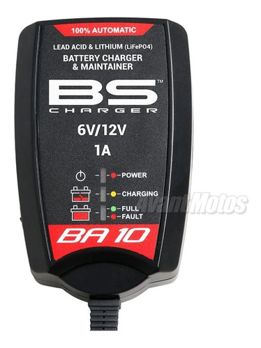 Cargador Mantenedor Moto Bs Battery Ba10 Litio 12v/6v Avant