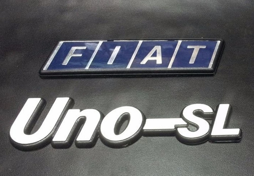 Insignias Baúl Fiat Uno Sl X 2 