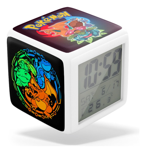 Reloj Despertador Multiluces - Pokemon - Pikachu