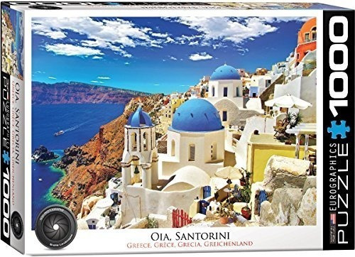 Puzzle Eurographics Oia Santorini Grecia 1000 Piezas