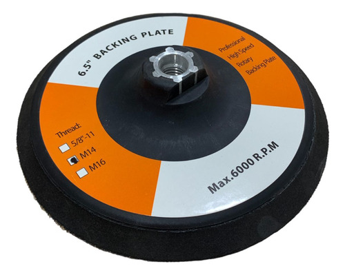 Fara Disco Pad Plato Velcro - M14 - 165mm