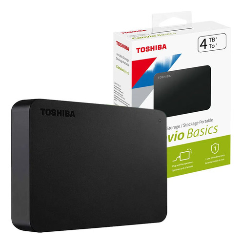 Disco Duro Externo Toshiba Canvio 4tb, Usb 3.0