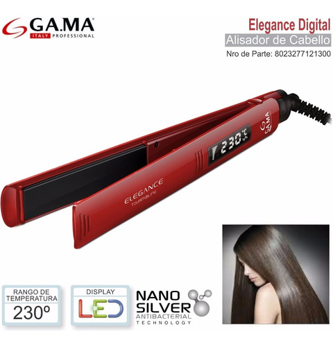 Planchita De Pelo Gama Elegance Digital