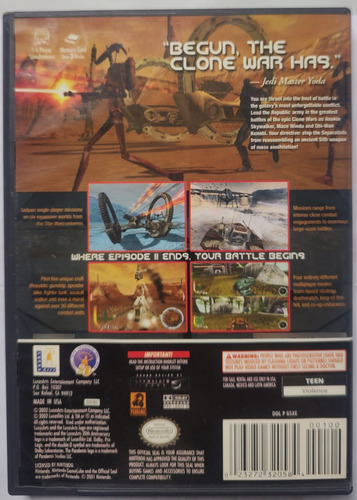 Star Wars Clone Wars Original Gamecube (Usado)
