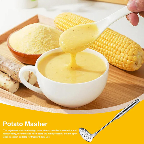 Patata Masher De Acero Inoxidable Machacador De Papas De Ace