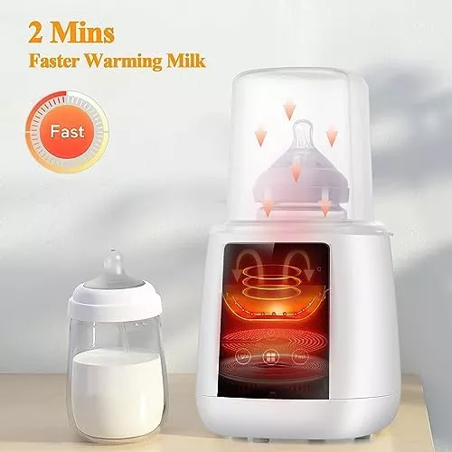 Calentador de biberones rápido para leche materna, fórmula con control  preciso de temperatura, termostato 48H calentador de leche para bebés con
