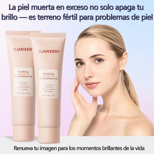 Gel Exfoliante Purificador Quarxery, 2 Unidades, 100 G