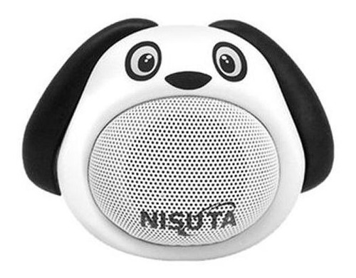 Nisuta Parlante Portatil Bluetooth Perro Blanco Ns-pa81 Ppct