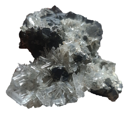 Galena Cinza Com Cristais Mineral Em Bruto Natural 54g 5cm 
