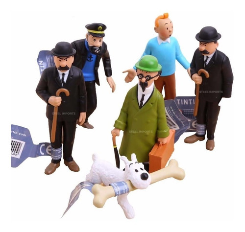 Playset Tintin Kit Aventuras De Tintin 6 Unidades